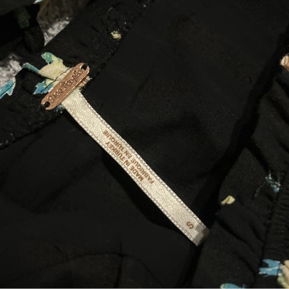 Free People Womens Like A Lady Citrus Floral Printed Mini Dress Black Size Small - Picture 8 of 8